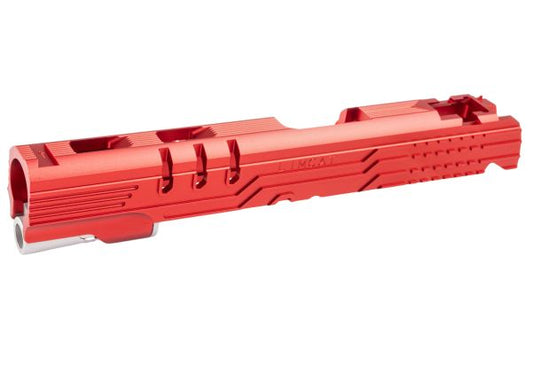 5KU Tokyo Marui ハイキャパ 5.1 GBB LimCat プロテクター 5.1 GBBスライド (CNC アルミニウム / アルミ) - 赤-AIRSOFT GOGO エアガン・サバゲー用品通販