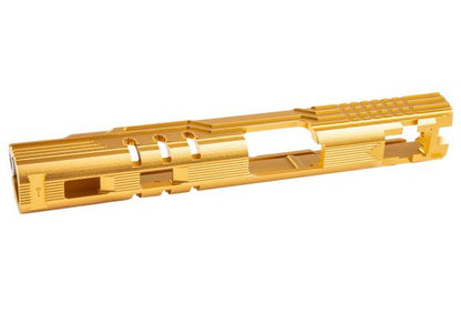 5KU Tokyo Marui ハイキャパ 5.1 GBB LimCat プロテクター 5.1 GBBスライド (CNC アルミニウム / アルミ) - 金(きん)-AIRSOFT GOGO エアガン・サバゲー用品通販