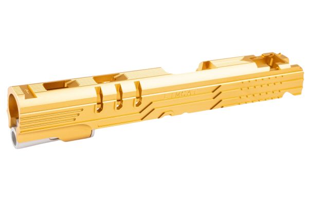 5KU Tokyo Marui ハイキャパ 5.1 GBB LimCat プロテクター 5.1 GBBスライド (CNC アルミニウム / アルミ) - 金(きん)-AIRSOFT GOGO エアガン・サバゲー用品通販