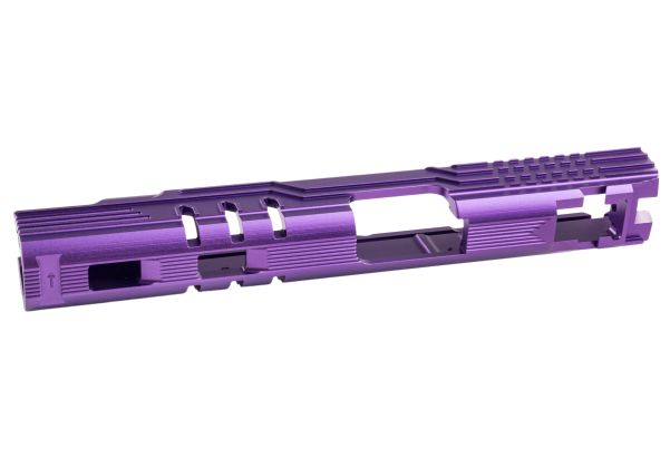 5KU Tokyo Marui ハイキャパ 5.1 GBB LimCat プロテクター 5.1 GBBスライド (CNC アルミニウム / アルミ) - 紫-AIRSOFT GOGO エアガン・サバゲー用品通販