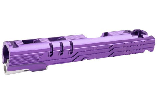 5KU Tokyo Marui ハイキャパ 5.1 GBB LimCat プロテクター 5.1 GBBスライド (CNC アルミニウム / アルミ) - 紫-AIRSOFT GOGO エアガン・サバゲー用品通販
