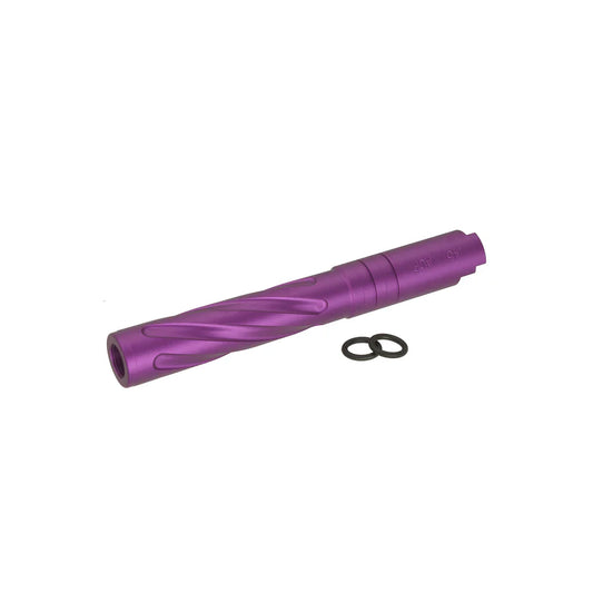 5KU Tokyo Marui ハイキャパ 5.1用 アルミ製 竜巻 ハンドガンバレル ( GB-521 ) - 紫-AIRSOFT GOGO エアガン・サバゲー用品通販