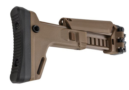 5KU Umarex / VFC MP5K GBB ACRスタイル調整式折りたたみストック - タン-AIRSOFT GOGO エアガン・サバゲー用品通販