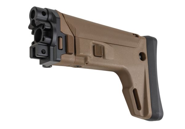5KU Umarex / VFC MP5K GBB ACRスタイル調整式折りたたみストック - タン-AIRSOFT GOGO エアガン・サバゲー用品通販