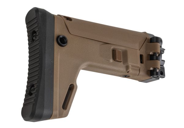 5KU Umarex / VFC MP5K GBB ACRスタイル調整式折りたたみストック - タン-AIRSOFT GOGO エアガン・サバゲー用品通販