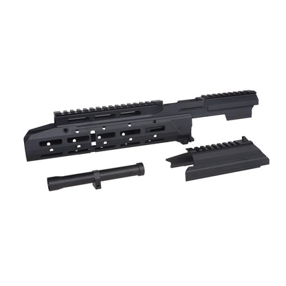 5KUシャーシMk3.1モノリシックM-Lokハンドガード（CYMA AKM/AK105 AEG用）（5KU-426）- ブラック-AIRSOFT GOGO エアガン・サバゲー用品通販