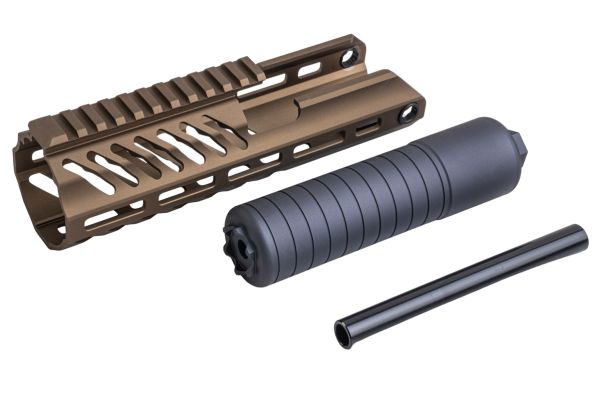 Airsoft Artisan SIG Sauer MCX Virtus Rattler SD ハンドガードレイルセット - DE