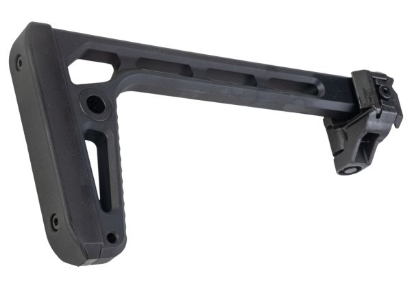 Airsoft Artisan折りたたみ式ミニプラスストック（エアソフトM1913 20mmレイル用） - BK