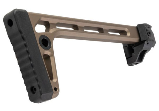 Airsoft Artisan MCXスタイル ミニフォールディングストック M1913 20mmレイル用 - DE