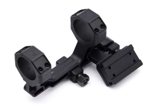 Airsoft Artisan BOスタイル 30mm モジュラースコープマウント ミルスペック 1913レイルシステム用 (T1 / T2アダプターー、ブラック)