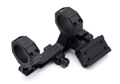 Airsoft Artisan BOスタイル 30mm モジュラースコープマウント ミルスペック 1913レイルシステム用 (T1 / T2アダプターー、ブラック)