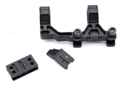 Airsoft Artisan BOスタイル 30mm モジュラースコープマウント ミルスペック 1913レイルシステム用 (T1 / T2アダプターー、ブラック)