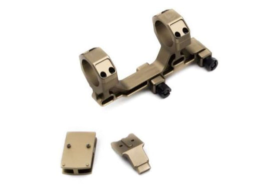 Airsoft Artisan BOスタイル 30mm モジュラースコープマウント ミルスペック 1913 レイルシステム用 (RMRアダプターー、DE)