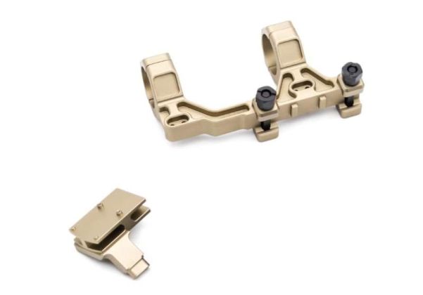 Airsoft Artisan BOスタイル 30mm モジュラースコープマウント ミルスペック 1913 レイルシステム用 (RMRアダプターー、DE)