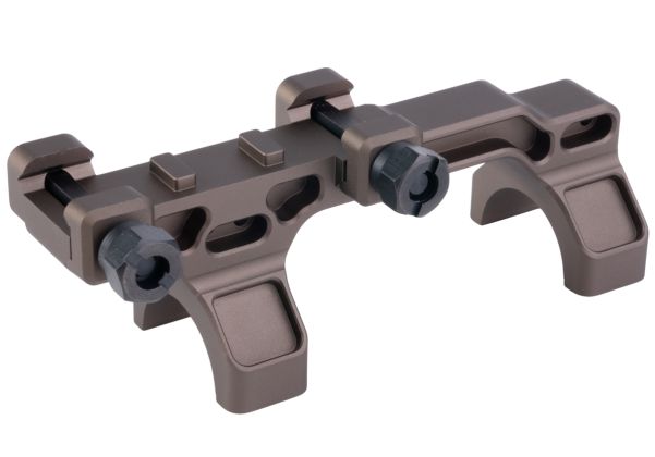 Airsoft Artisan BOスタイル 30mm モジュラーマウント ミルスペック 1913レイル用 (高さ1.7インチ、DE)