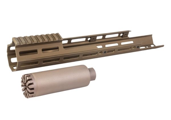 Airsoft Artisan製ロングM-Lokハンドガードレイル（WE/VFC SCAR GBB & AEGシリーズ用） - DDC