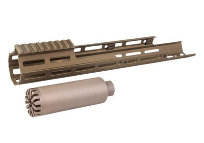 Airsoft Artisan製ロングM-Lokハンドガードレイル（WE/VFC SCAR GBB & AEGシリーズ用） - DDC