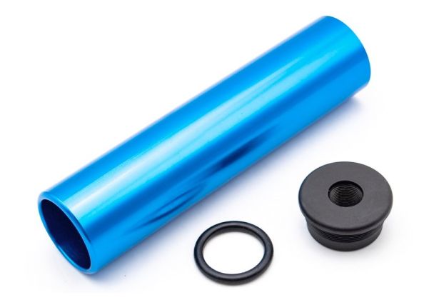 Airsoft Artisan ダミートレーニングチューブ（ダミーサイレンサーチューブ ブルー缶）（14mm逆スクリュー）