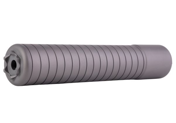 Airsoft Artisan SRD762TI スタイル ダミーサイレンサー (9.3インチ、14mm 逆スクリュー)