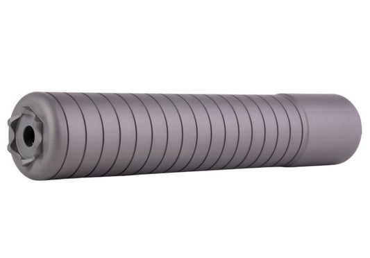 Airsoft Artisan SRD762TI スタイル ダミーサイレンサー (9.3インチ、14mm 逆スクリュー)