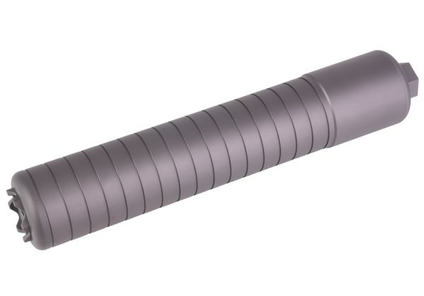 Airsoft Artisan SRD762TI スタイル ダミーサイレンサー (9.3インチ、14mm 逆スクリュー)