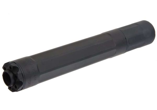 Airsoft Artisan SFスタイル ライダー 9mm / .45スタイル ダミーサイレンサー (14mm CCW、ブラック)