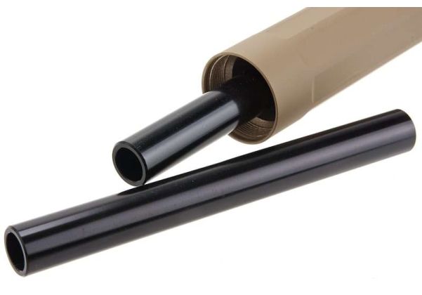 Airsoft Artisan SFスタイル ライダー 9mm / .45スタイル ダミーサイレンサー (14mm CCW, DE)