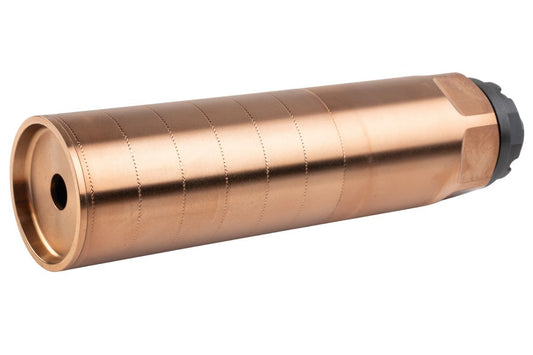 Airsoft Artisan REXスタイルサプレッサー（3プロングフラッシュハイダー付き）（14mm逆スクリュー、CNCスチール製）