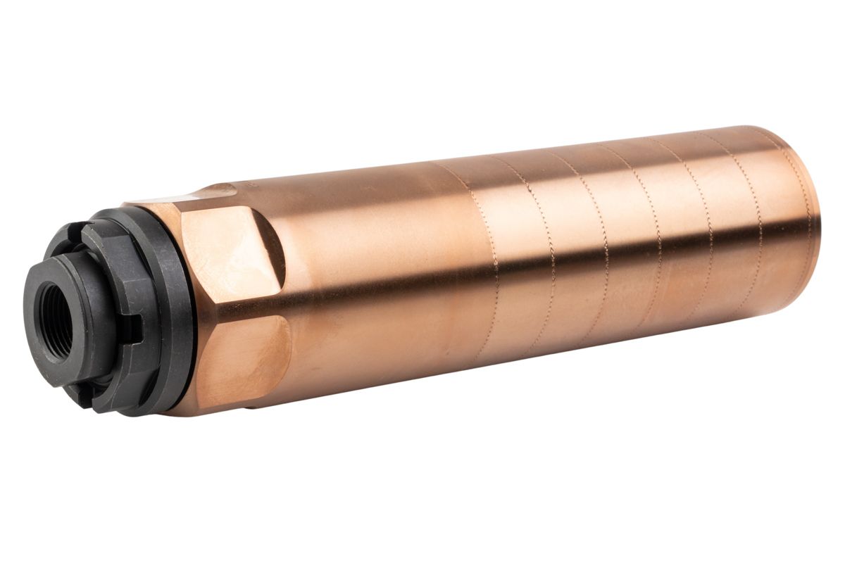 Airsoft Artisan REXスタイルサプレッサー（3プロングフラッシュハイダー付き）（14mm逆スクリュー、CNCスチール製）