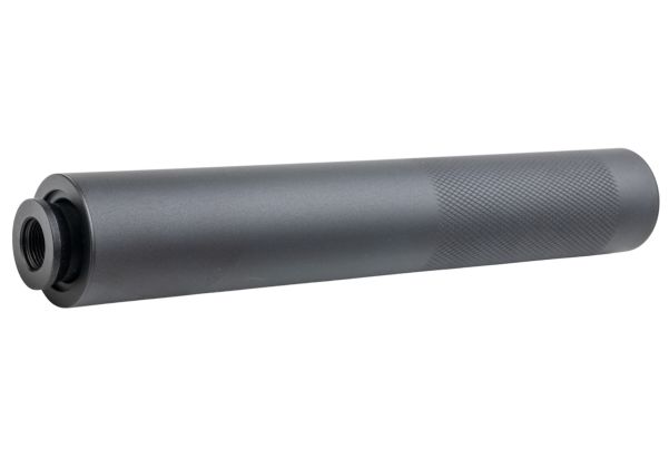 Airsoft Artisan QDサイレンサー（OTBフラッシュハイダー付き）-ブラック（14mm逆ネジ）
