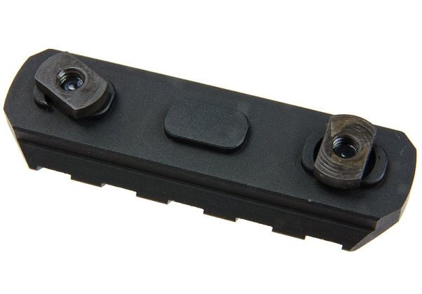 ACTION ARMY CNC ピカティニーレイル (長さ: 60mm) M-LOKセクション用 - ブラック