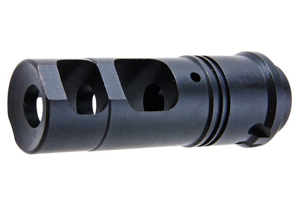 ANGRY GUN SOCOM556 ミニダミーサイレンサー フラッシュハイダー付き (14MM CCW、BK)