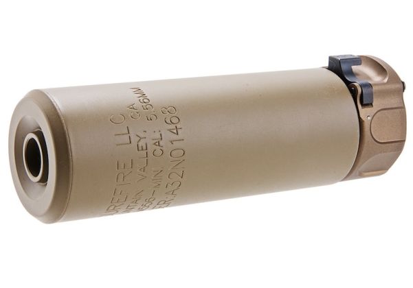 ANGRY GUN SOCOM556 ミニダミーサイレンサー フラッシュハイダー付き (14MM CCW、FDE)