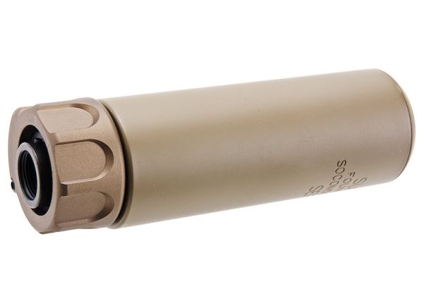 ANGRY GUN SOCOM556 ミニダミーサイレンサー フラッシュハイダー付き (14MM CCW、FDE)