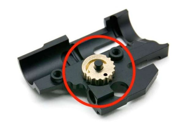 AIP Tokyo Marui HI-CAPA / 1911 GBB エアソフトガン ホップアップアジャストホイール (CNCブラス製) - 金(きん)