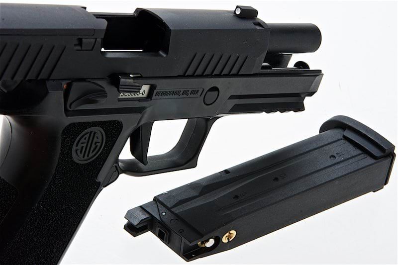 SIG SAUER P320 XCARRY グリーン ガス エアソフト ピストル - ブラック (SIG AIR & VFC 製) - 6MM