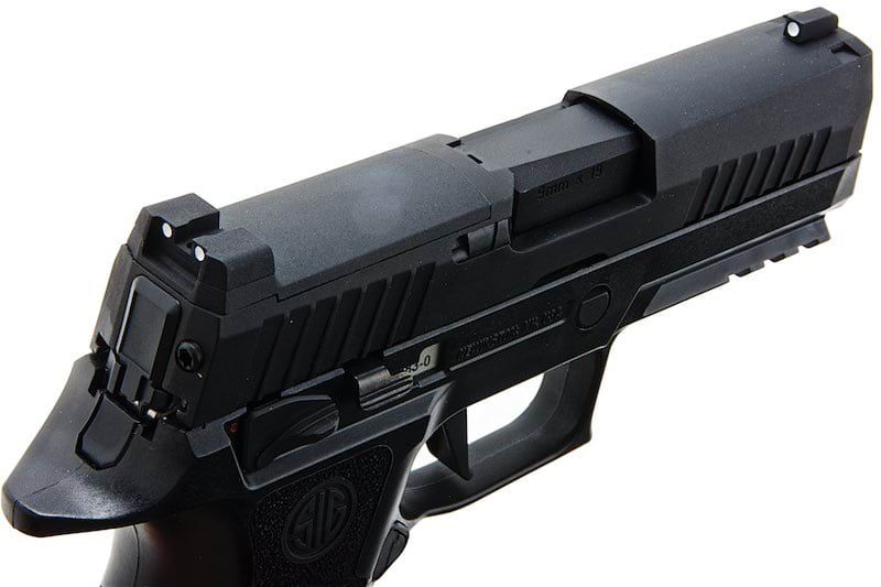 SIG SAUER P320 XCARRY グリーン ガス エアソフト ピストル - ブラック (SIG AIR & VFC 製) - 6MM