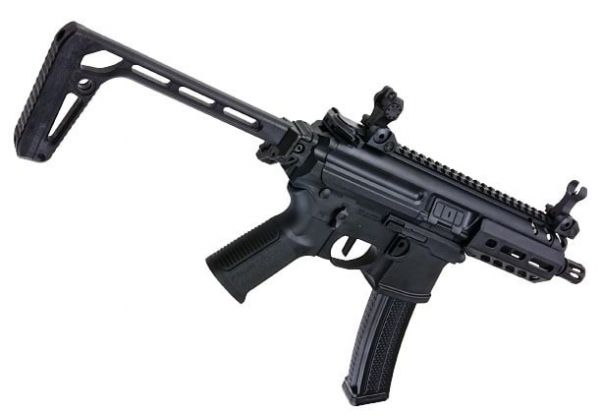 SIG SAUER MPX-K スポーツライン エアソフト AEG ライフル (SIG AIR & KING ARMS 製) - ブラック