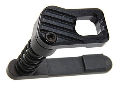 Alpha Parts Systema PTW マガジンキャッチセット (タイプB、CNCスチール) - ブラック