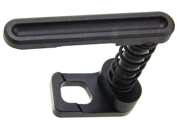 Alpha Parts Systema PTW マガジンキャッチセット (タイプB、CNCスチール) - ブラック