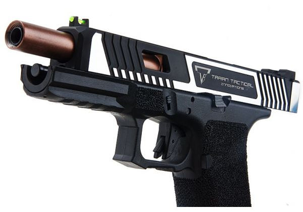 EMG TTI コンバット マスター G34 スライド、オメガ フレーム ガス エアソフト ピストル (APS カスタム製) - ブラック/ –  AIRSOFT GOGO