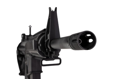 APS M4 CQB スタイル AEG エアソフト ライフル (EDGE II (機械の)メカボックスと MICRO FET を使用) - ブラック (4.5MMBBS)