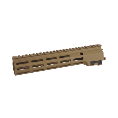 APS ミルスペック M-Lok 10.5 タクティカルハンドガード M4 エアソフトガン用 (EE118 / EE119)-ちゃいろ