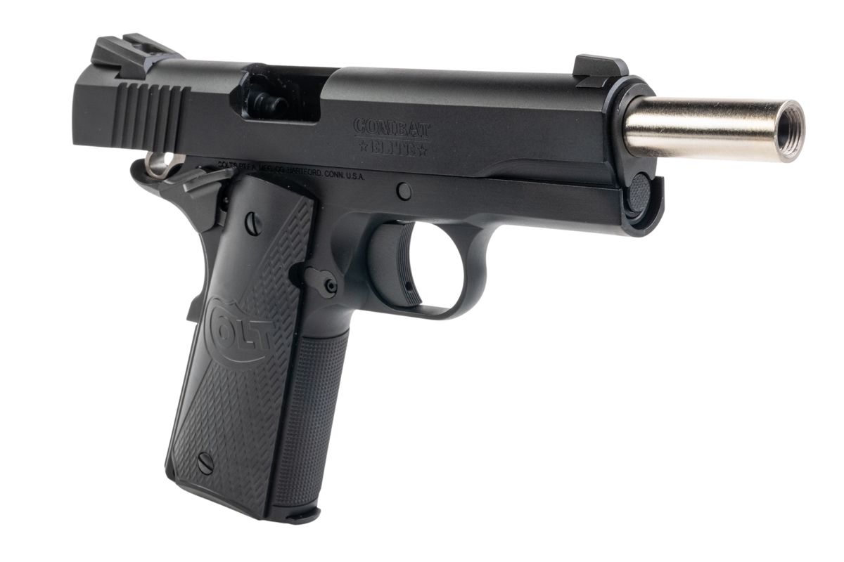 EMG 6mm プロショップ コルトライセンス 1911 コンバットエリートコマンダー GBB エアソフトピストル - BK (アーミー製)