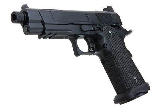 Army Armament R504 コスタ VIPスタイル グリーンガス エアソフトピストル RMRマウントベース付き - ブラック