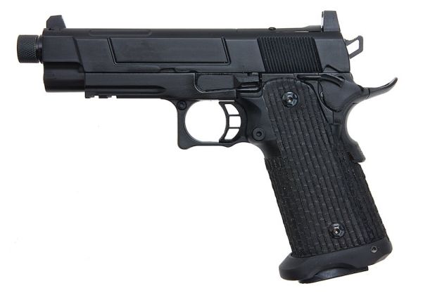 Army Armament R504 コスタ VIPスタイル グリーンガス エアソフトピストル RMRマウントベース付き - ブラック