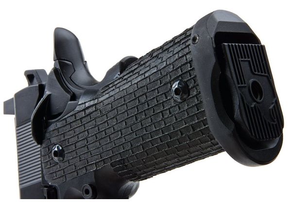 Army Armament R504 コスタ VIPスタイル グリーンガス エアソフトピストル RMRマウントベース付き - ブラック