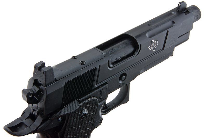 Army Armament R504 コスタ VIPスタイル グリーンガス エアソフトピストル RMRマウントベース付き - ブラック