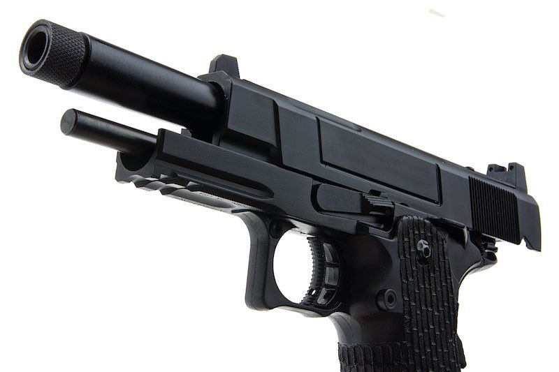 Army Armament R504 コスタ VIPスタイル グリーンガス エアソフトピストル RMRマウントベース付き - ブラック
