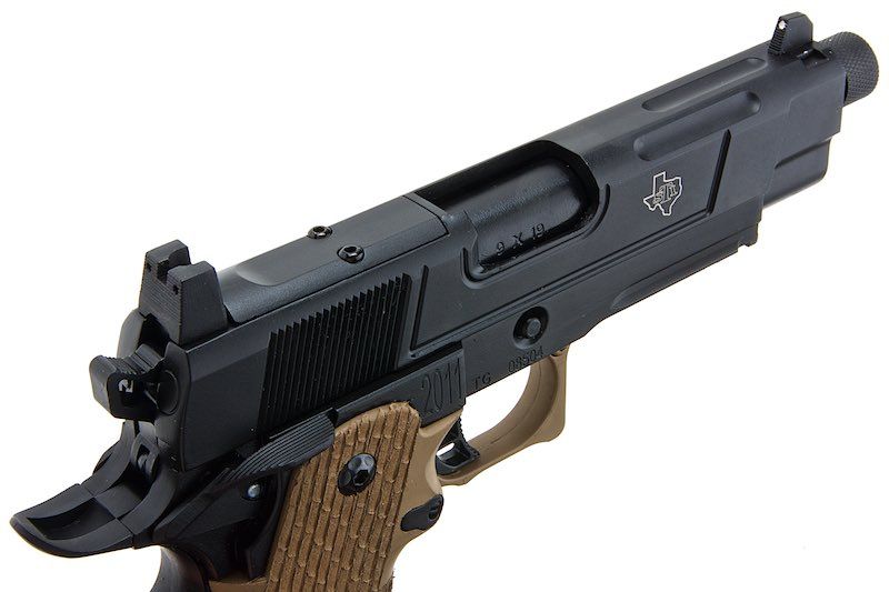 Army Armament R504 コスタ VIPスタイル グリーンガスエアソフトピストル（RMRマウントベース付き） - DE